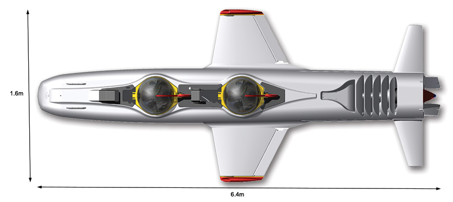 Top view of SuperFalcon