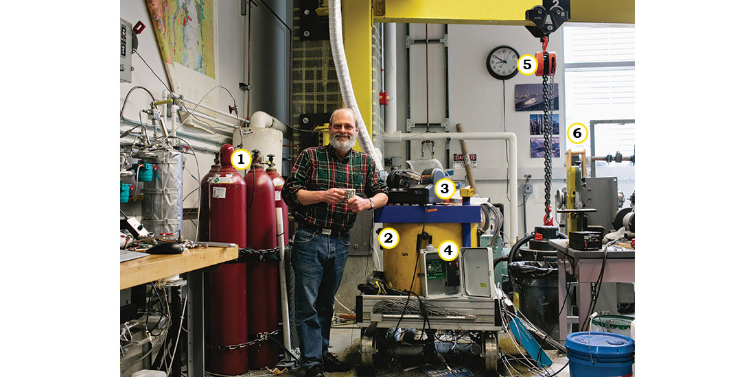 Steven Glaser in his lab.
