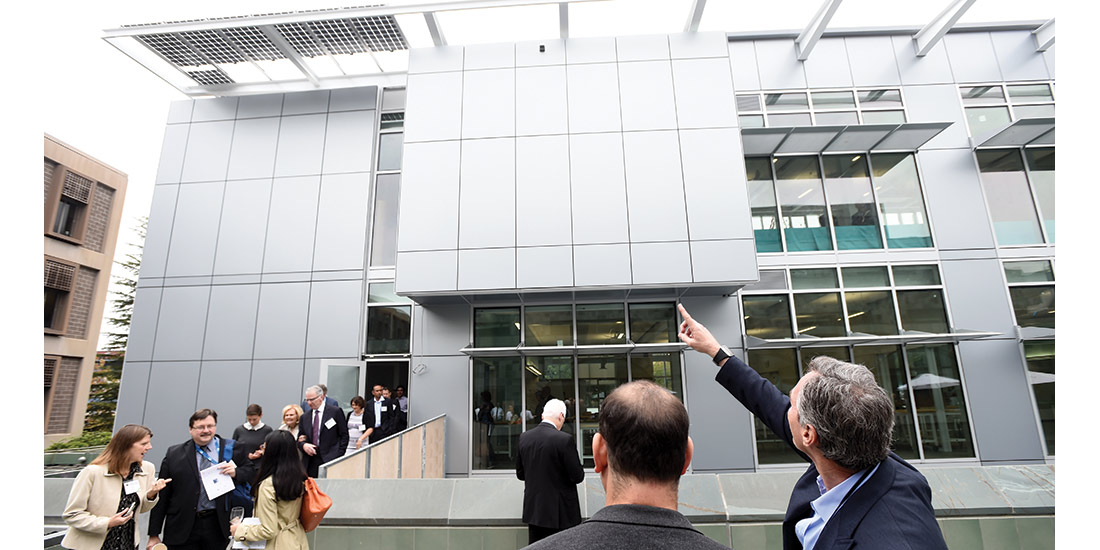 Paul Jacobs at Jacobs Hall opening